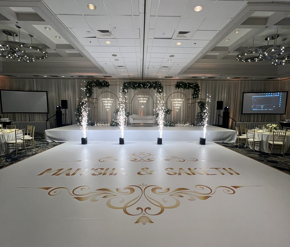 Professional DJ equipment and turntables